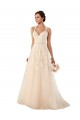Online Sweetheart A-Line Tulle Wedding Dress with Lace Illusion Back UK
