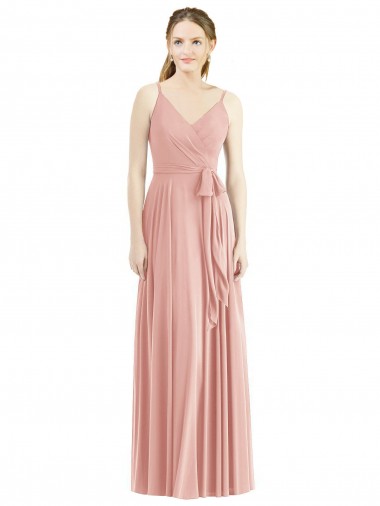 Online Romantic Full length Long Chiffon Bridesmaid Dress UK