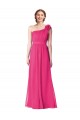 Online Full Length One Shoulder Chiffon Bridesmaid Dress UK