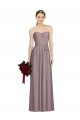 Online Sweetheart Neckline Long Full Length Chiffon Bridesmaid Dress UK