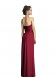 Online Long Strapless Chiffon Bridesmaid Dress with Side Slit UK
