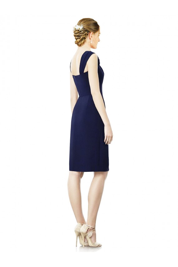Online Cocktail Length Short Cap Sleeves Chiffon Bridesmaid Dress UK