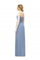 Online Strapless Long Chiffon Bridesmaid Dress with Sweetheart Neckline UK
