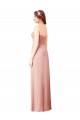Online Long Chiffon Sweetheart Bridesmaid Dress with Twist Bodice UK