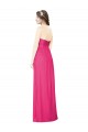 Online Full Length Strapless Long Chiffon Dress with Waistband UK