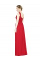 Online Full-Length Long Chiffon Bridesmaid Dress with Side Front Slit UK