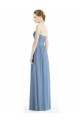 Online Strapless Long Chiffon Dress with Sweetheart Neckline And Draped Bodice UK