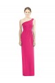 Online One Shoulder Long Chiffon Bridesmaid Dress UK