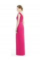 Online One Shoulder Long Chiffon Bridesmaid Dress UK