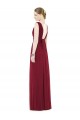 Online Low Square Back Sleeveless Shirred Skirt Bridesmaid Dress UK