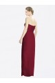 Online Strapless Sweetheart Long Chiffon Bridesmaid Dress UK