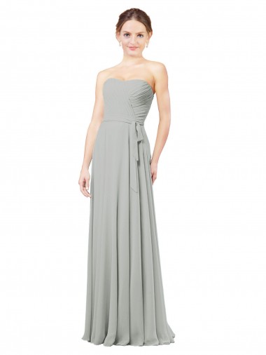 Online Delicately Draped Chiffon Bridesmaid Dress UK