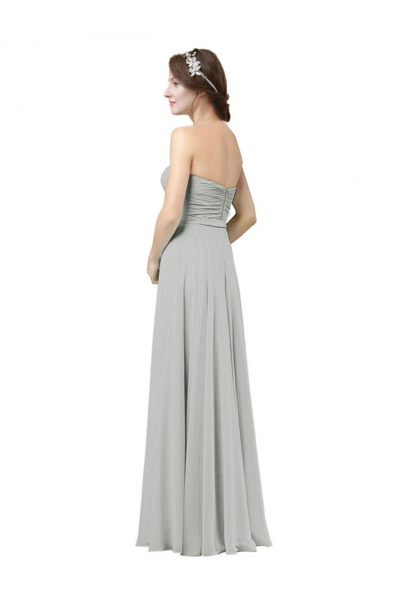 Online Delicately Draped Chiffon Bridesmaid Dress UK