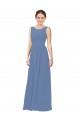 Online Luxe Chiffon Bridesmaid Dress with Illusion and Sweetheart Neckline UK
