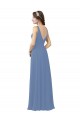Online Draped V-Neck Luxe Chiffon Bridesmaid Dress UK