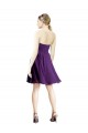 Online Draped Chiffon Long Sweetheart Cocktail Bridesmaid Dress UK