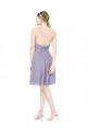 Online Short Sweetheart Knee Length Chiffon Cocktail Bridesmaid Dress with Open Back UK