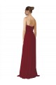 Online Hand-Ruched Sweetheart Long Chiffon Bridesmaid Dress UK