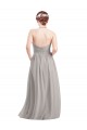 Online Halter High Neck Long Chiffon Bridesmaid Dress with Open Back UK