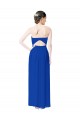 Online Strapless Sweetheart Keyhole Back Long Chiffon Bridesmaid Dress UK