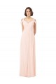 Online Chiffon Sweetheart Bridesmaid Dress with An Illusion Overlay UK