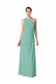 Online Long Chiffon One Shoulder Full Length Bridesmaid Dress UK