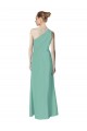 Online Long Chiffon One Shoulder Full Length Bridesmaid Dress UK