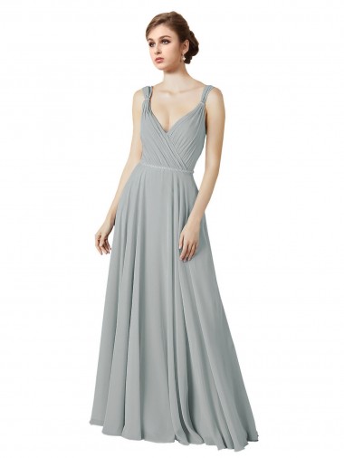 Online Figure Flattering Chiffon Bridesmaid Dress with Beaded Detail UK
