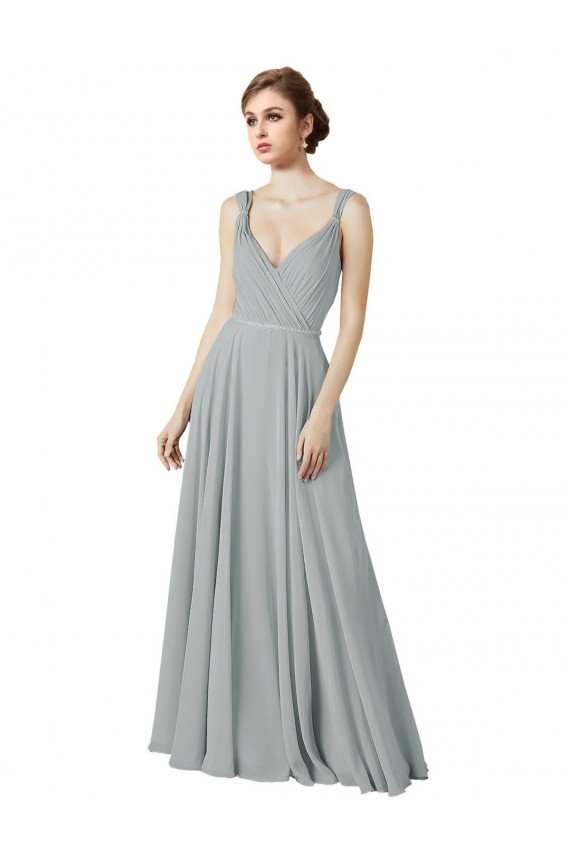 Online Figure Flattering Chiffon Bridesmaid Dress with Beaded Detail UK