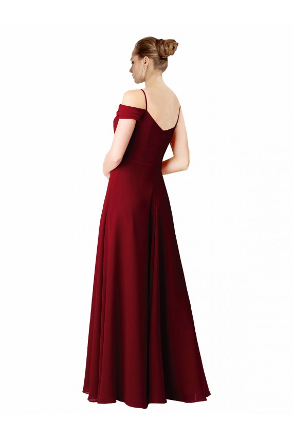 Online Chiffon with Beaded Embroidery Bridesmaid Dress UK
