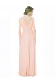 Online Full Length Chiffon Bridesmaid Dress with V-Front and Back UK