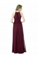 Online Full Length Chiffon Sweetheart Bridesmaid Dress with An Illlusion Overlay UK