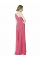 Online One Shoulder Chiffon Bridesmaid Dress with Asymmetrical Ruched Bodice UK