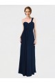 Online Full Length Long Chiffon Bridesmaid Gown with Sweetheart Neckline UK