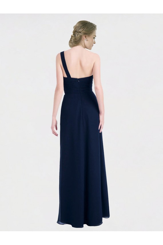 Online Full Length Long Chiffon Bridesmaid Gown with Sweetheart Neckline UK