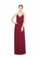 Online Full Length V-Neck A-Line Chiffon Boho Bridesmaid Dress UK