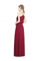 Online Full Length V-Neck A-Line Chiffon Boho Bridesmaid Dress UK
