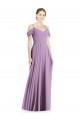 Online Off the Shoulder Open Cowl-Back Maxi Bridesmaid Dress UK