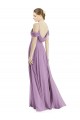 Online Off the Shoulder Open Cowl-Back Maxi Bridesmaid Dress UK