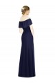 Online Off the Shoulder Full-Length Trumpet Chiffon Bridesmaid Dress UK