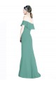 Online Off the Shoulder Bohemian Chiffon Bridesmaid Dress UK