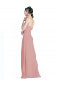 Online Daped A-Line Chiffon Bridesmaid Dress with Pleated Sweetheart Bodice UK