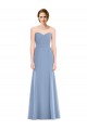 Online Draped Strapless Sweetheart Trumpet Chiffon Bridesmaid Dress UK