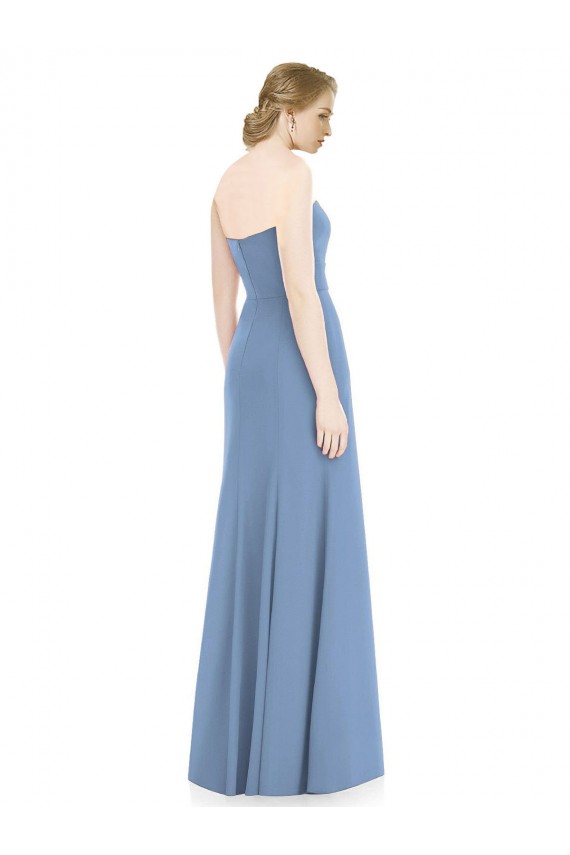 Online Draped Strapless Sweetheart Trumpet Chiffon Bridesmaid Dress UK