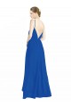 Online Sleeveless Surplice Chiffon Bridesmaid Dress with Spaghetti Straps UK