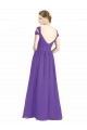 Online Off the Shoulder Cap Sleeves Chiffon Bridesmaid Dress with Pleats UK
