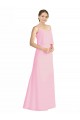 Online Spaghetti Straps A-Line Chiffon Bridesmaid Dress Low Back UK