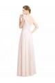 Online Sweetheart A-Line Chiffon Bridesmaid Dress with Ruched Lace Bodice UK