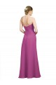 Online Sweetheart Neckline Pleated Chiffon Bridesmaid Dress with Low Back UK
