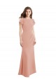 Online Cap Sleeves Long Chiffon Bridesmaid Dress / Prom Dress with Low V-Back UK